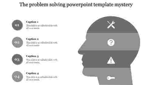 Problem solving powerpoint template-Gray